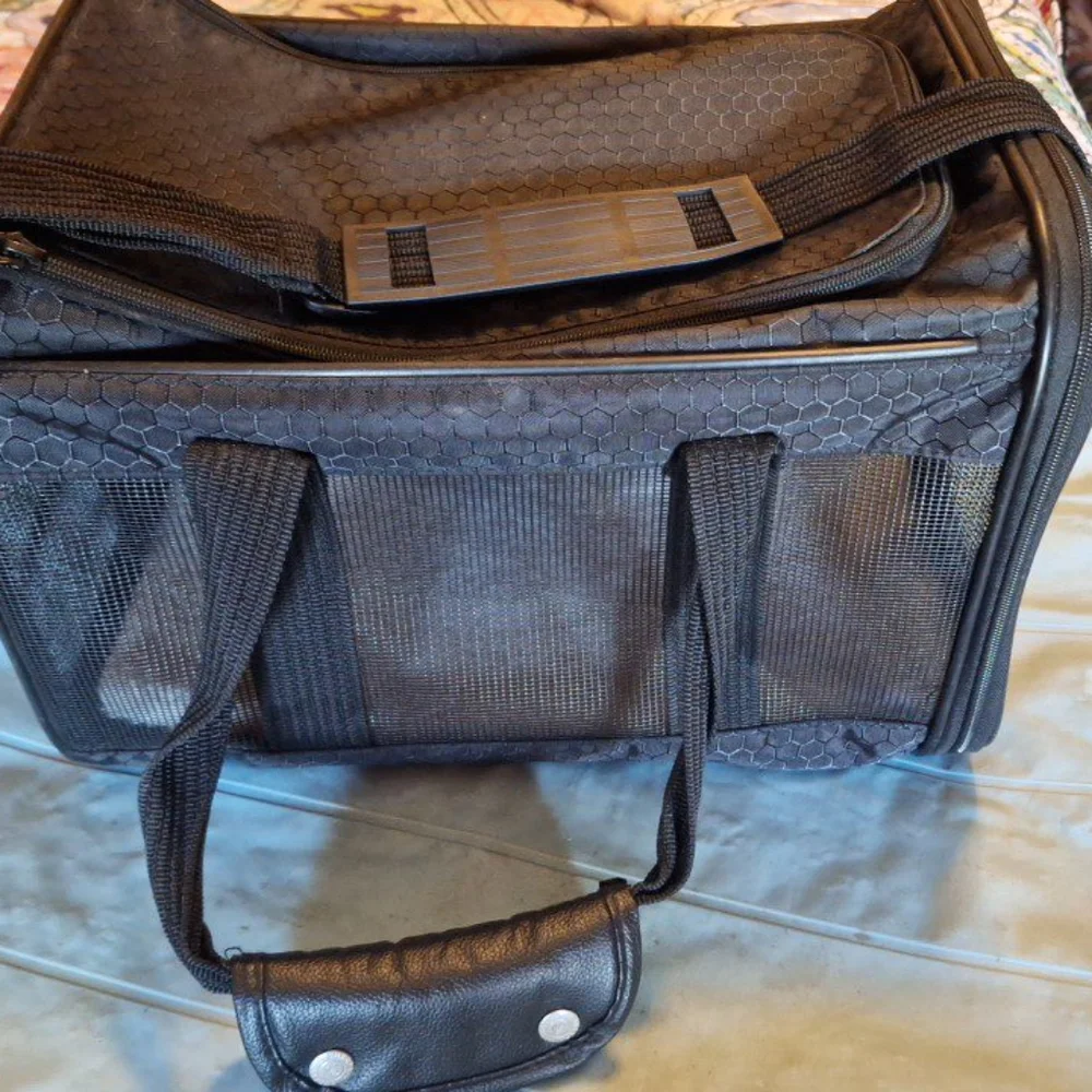 Small pet carrier.